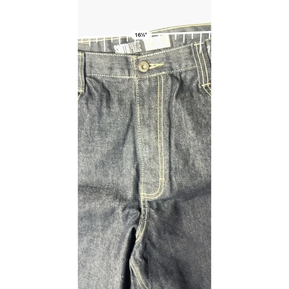 Southpole Baggy Wide Leg Men Jeans 36 Indigo Excellent Streetwear Y2K RN82628